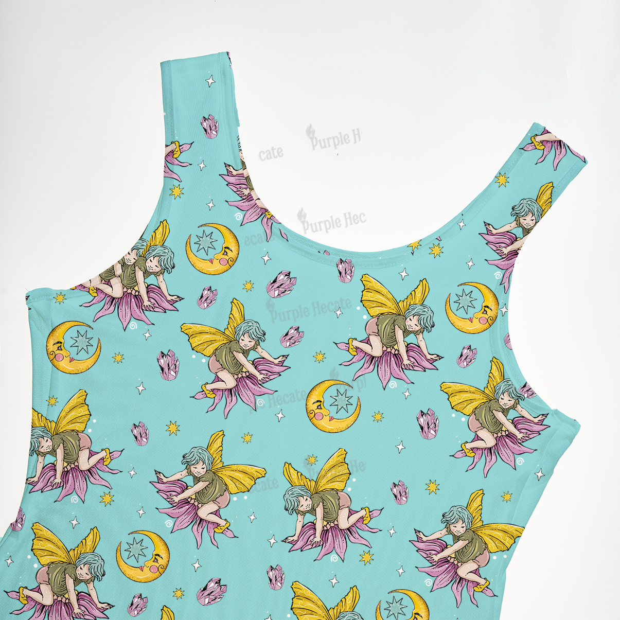 Purplehecate Stay Curious Maxi Tank Beachwear Dress