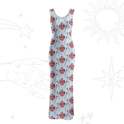 Purplehecate Mystic Eye Maxi Tank Beachwear Dress