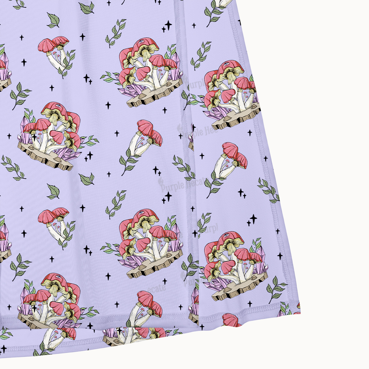 Purplehecate Fantasy Mushroom Maxi Tank Beachwear Dress