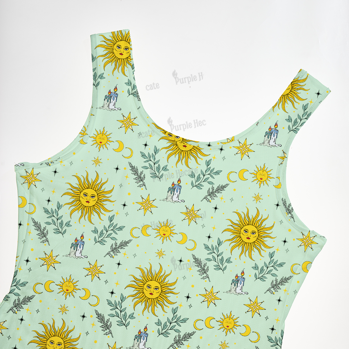 Purplehecate Magic Sun Maxi Tank Beachwear Dress