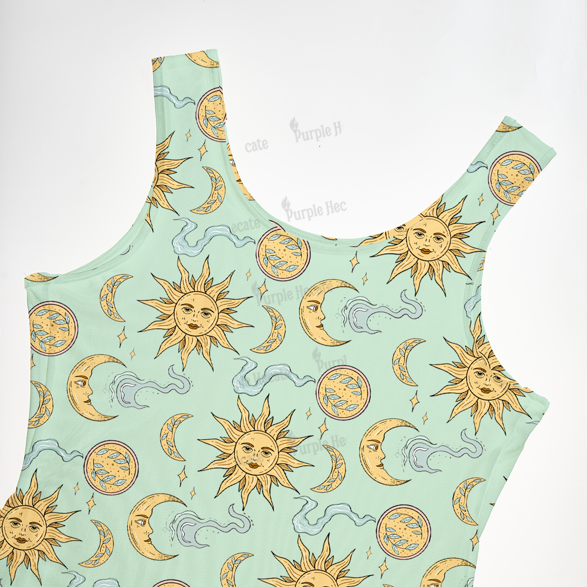 Purplehecate Magic of Sun and Moon Maxi Tank Beachwear Dress