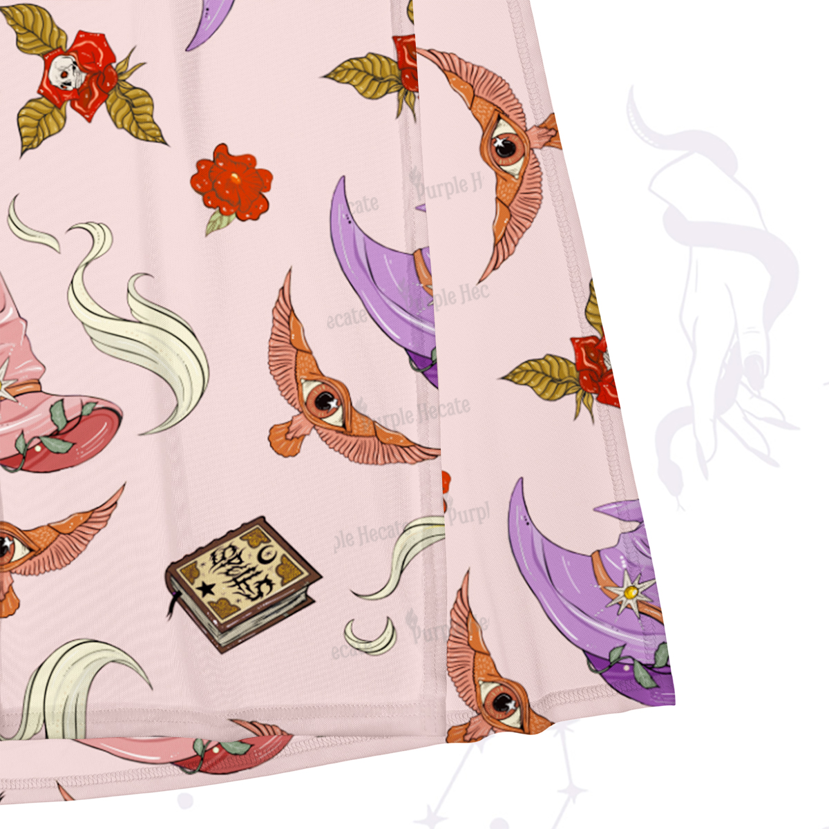 Purplehecate Fantasy Wizard Hat Maxi Tank Beachwear Dress