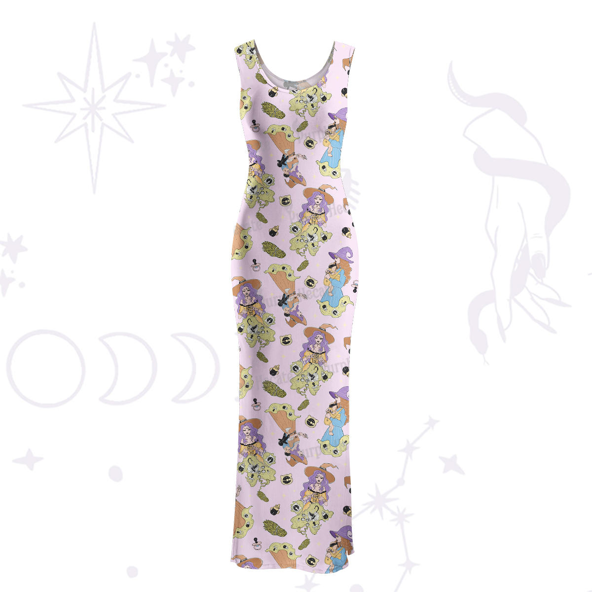 Purplehecate Mom Group Shenanigans Maxi Tank Beachwear Dress