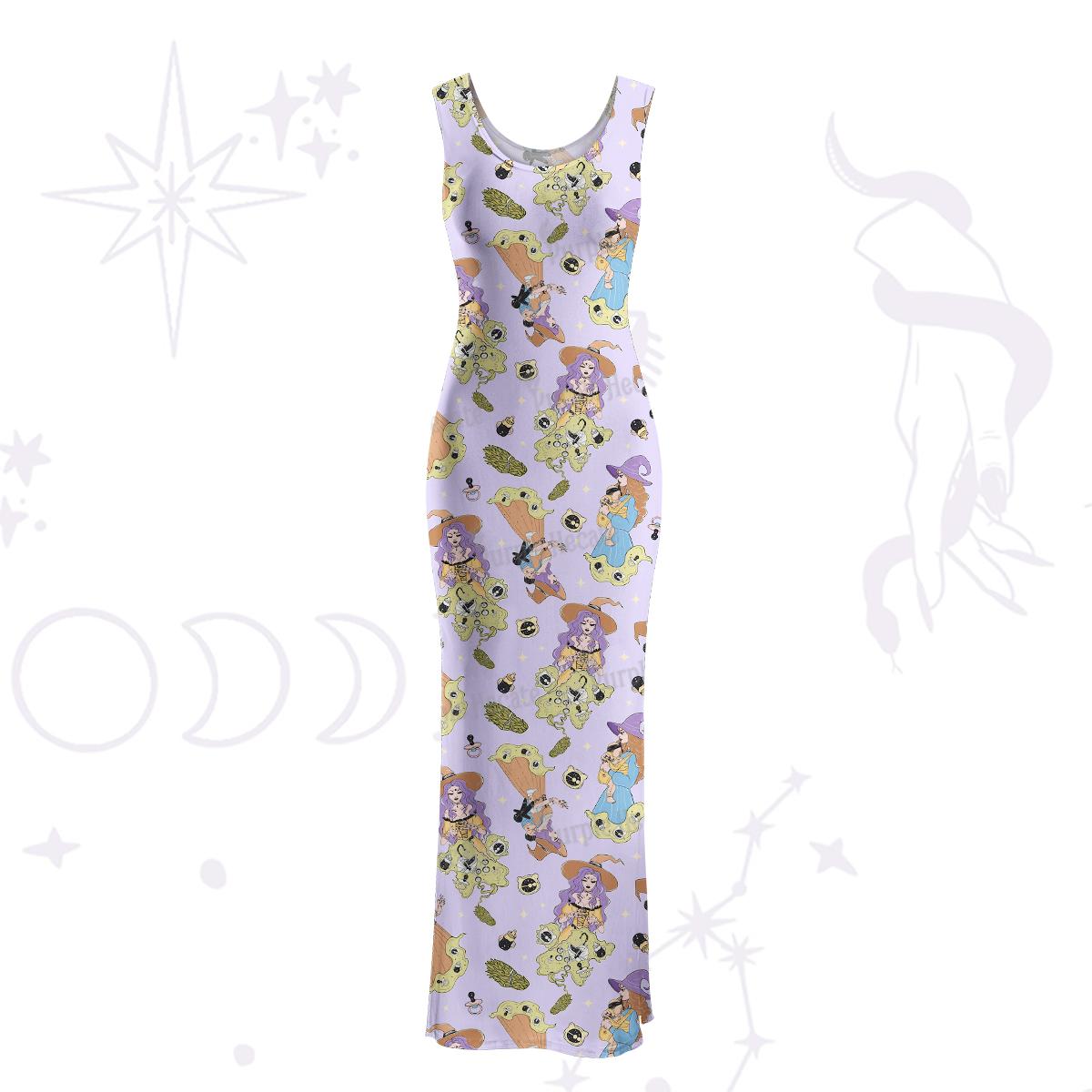 Purplehecate Mom Group Shenanigans Maxi Tank Beachwear Dress