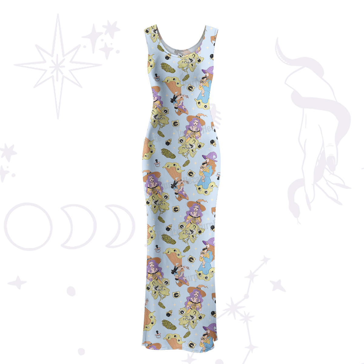 Purplehecate Mom Group Shenanigans Maxi Tank Beachwear Dress