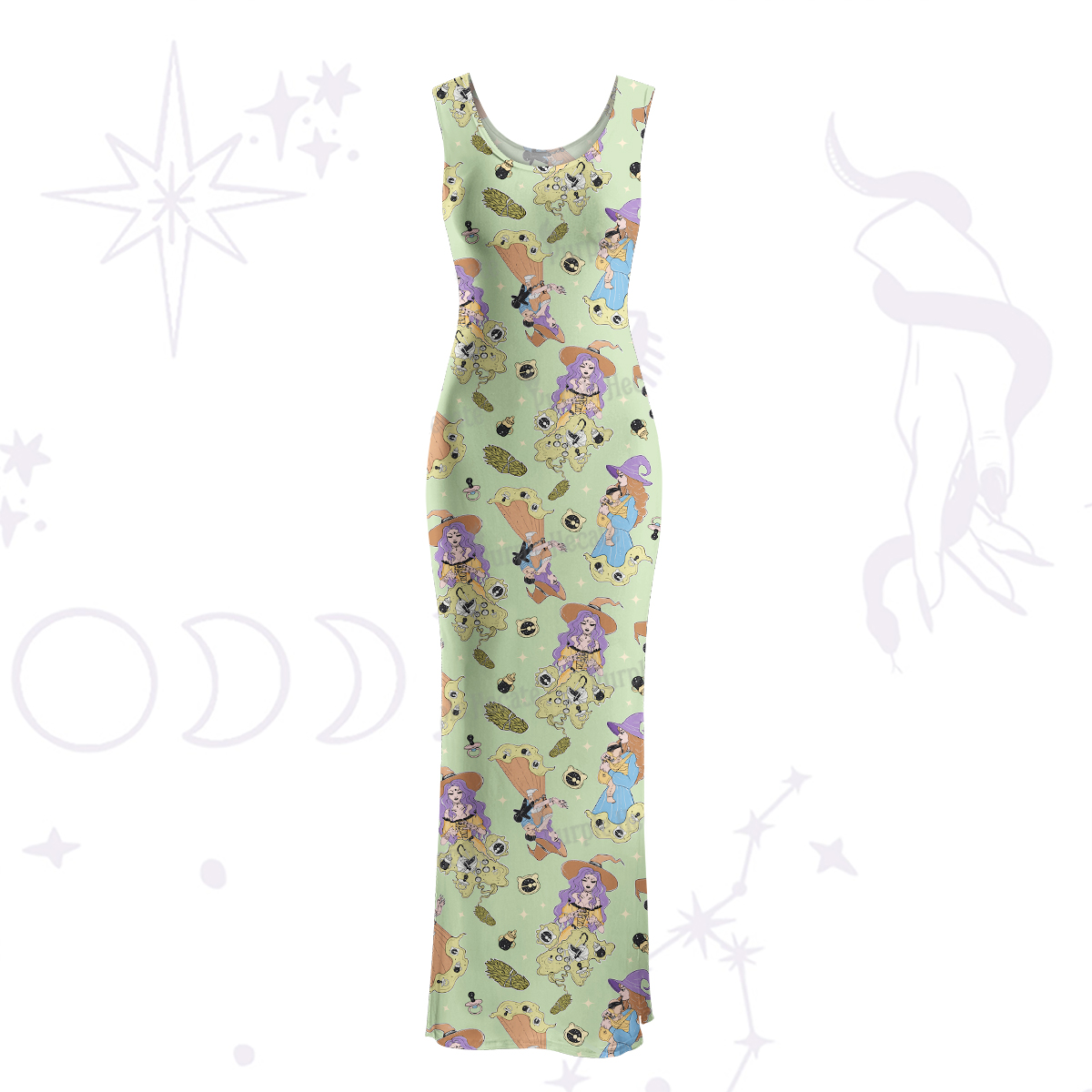 Purplehecate Mom Group Shenanigans Maxi Tank Beachwear Dress