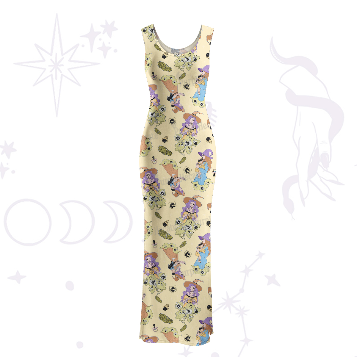 Purplehecate Mom Group Shenanigans Maxi Tank Beachwear Dress