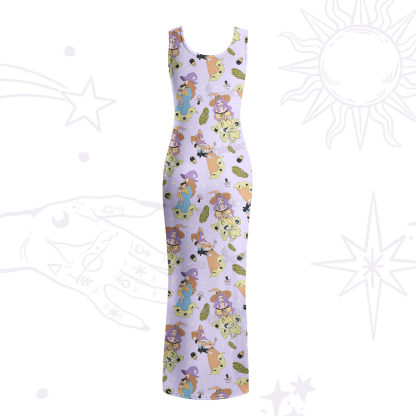 Purplehecate Mom Group Shenanigans Maxi Tank Beachwear Dress