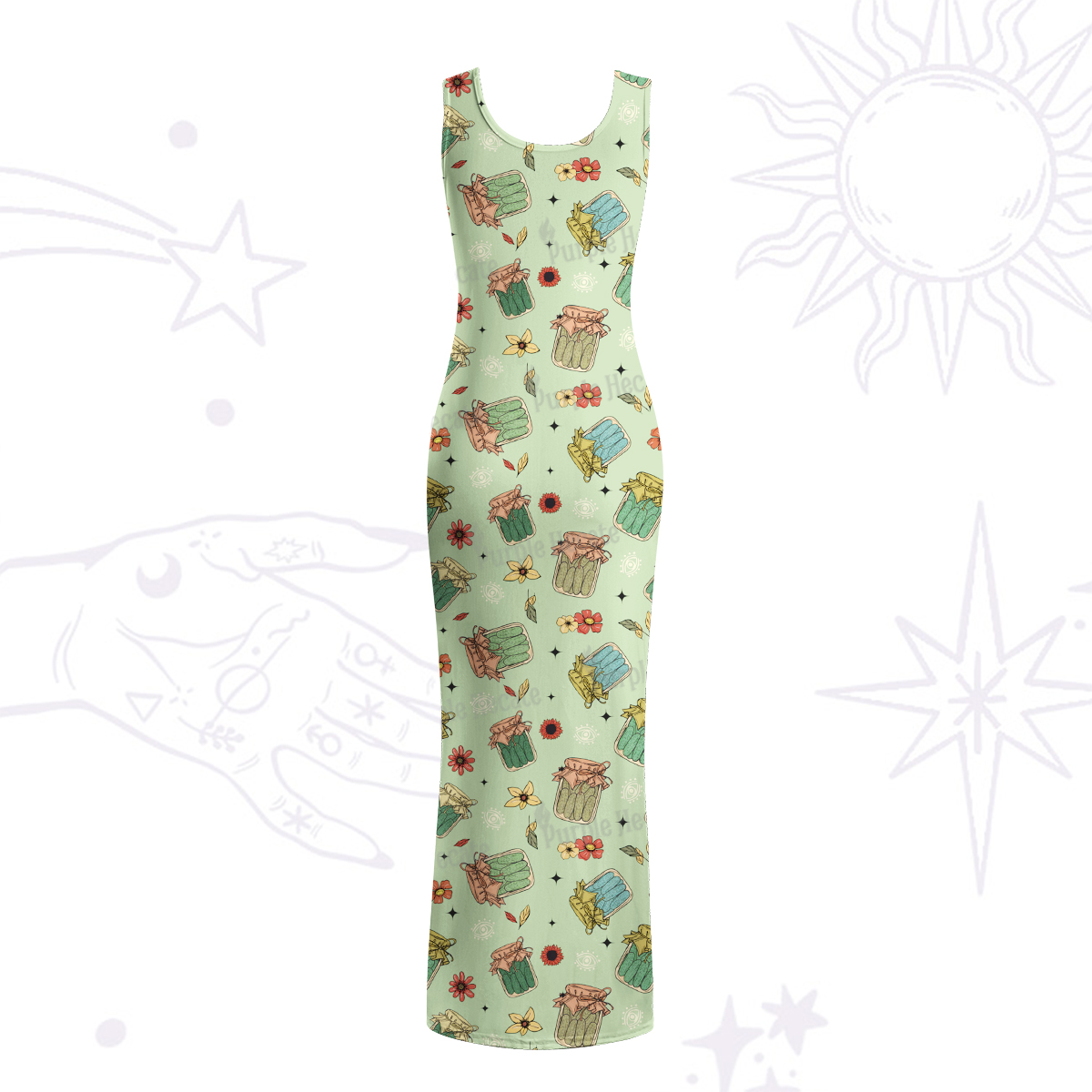 Purplehecate The Pickles Maxi Tank Beachwear Dress