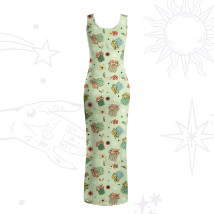 Purplehecate The Pickles Maxi Tank Beachwear Dress