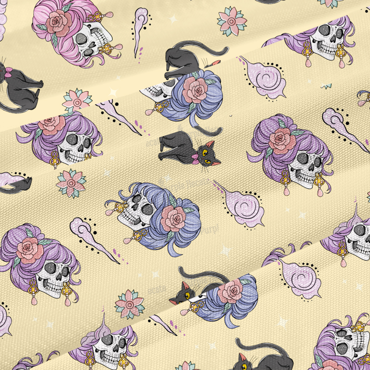 Purplehecate Magical Cat Skeleton Mom Maxi Tank Beachwear Dress