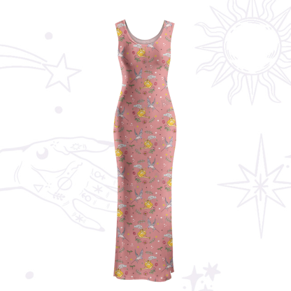 Purplehecate Magical Garden Maxi Tank Beachwear Dress