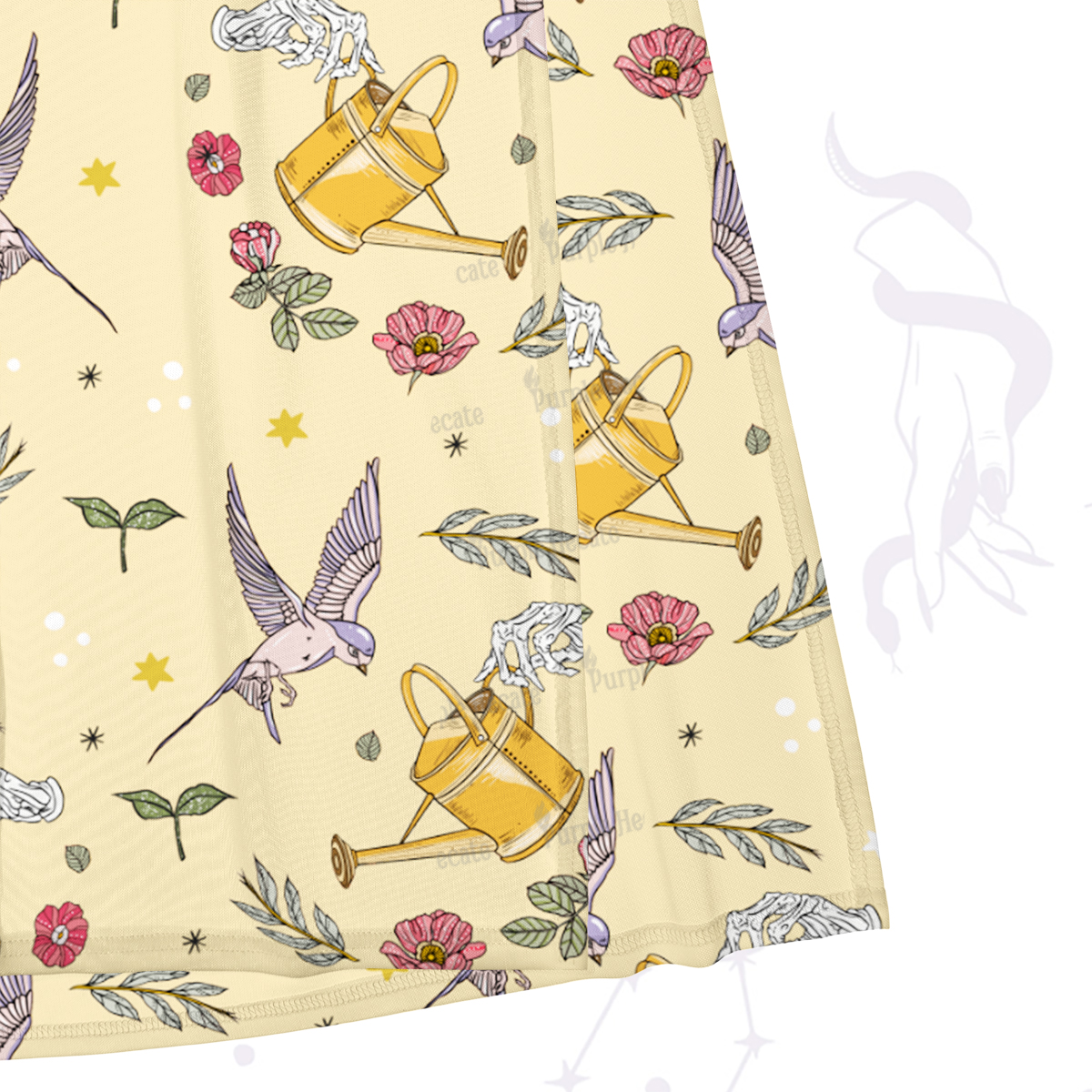 Purplehecate Magical Garden Maxi Tank Beachwear Dress