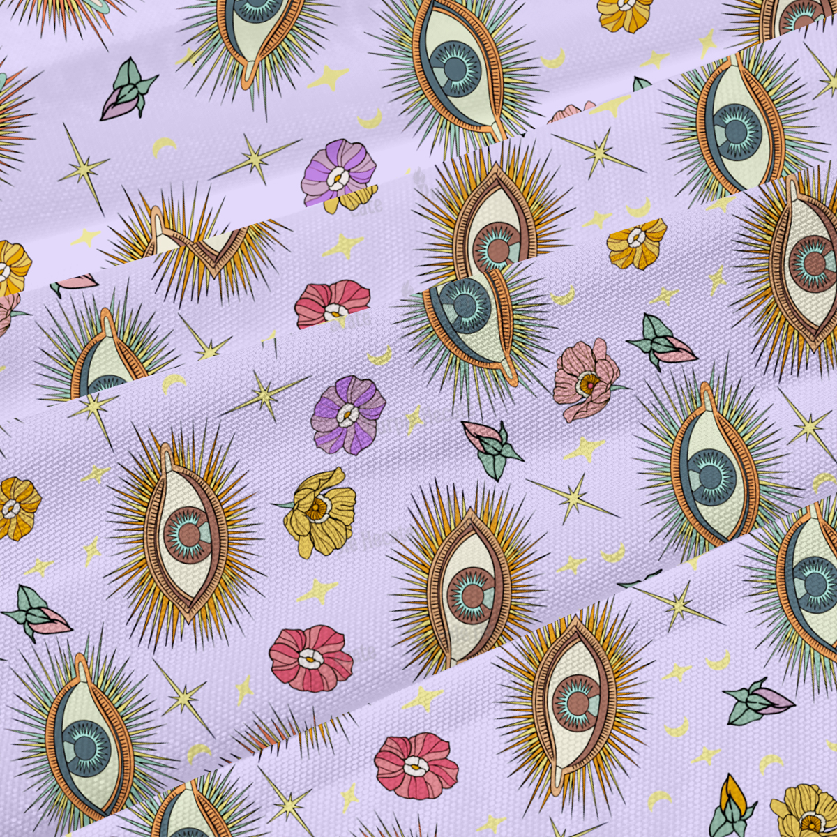 Purplehecate Evil Eye Pattern Maxi Tank Beachwear Dress