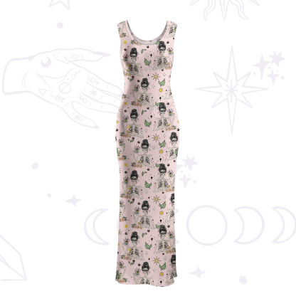 Purplehecate Everything Is Fine Maxi Tank Beachwear Dress