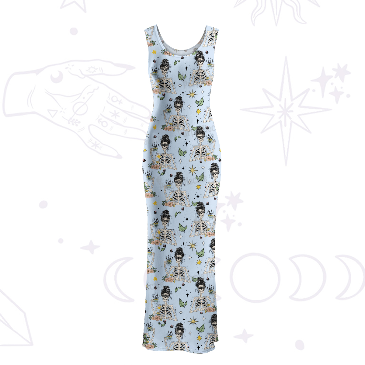 Purplehecate Everything Is Fine Maxi Tank Beachwear Dress