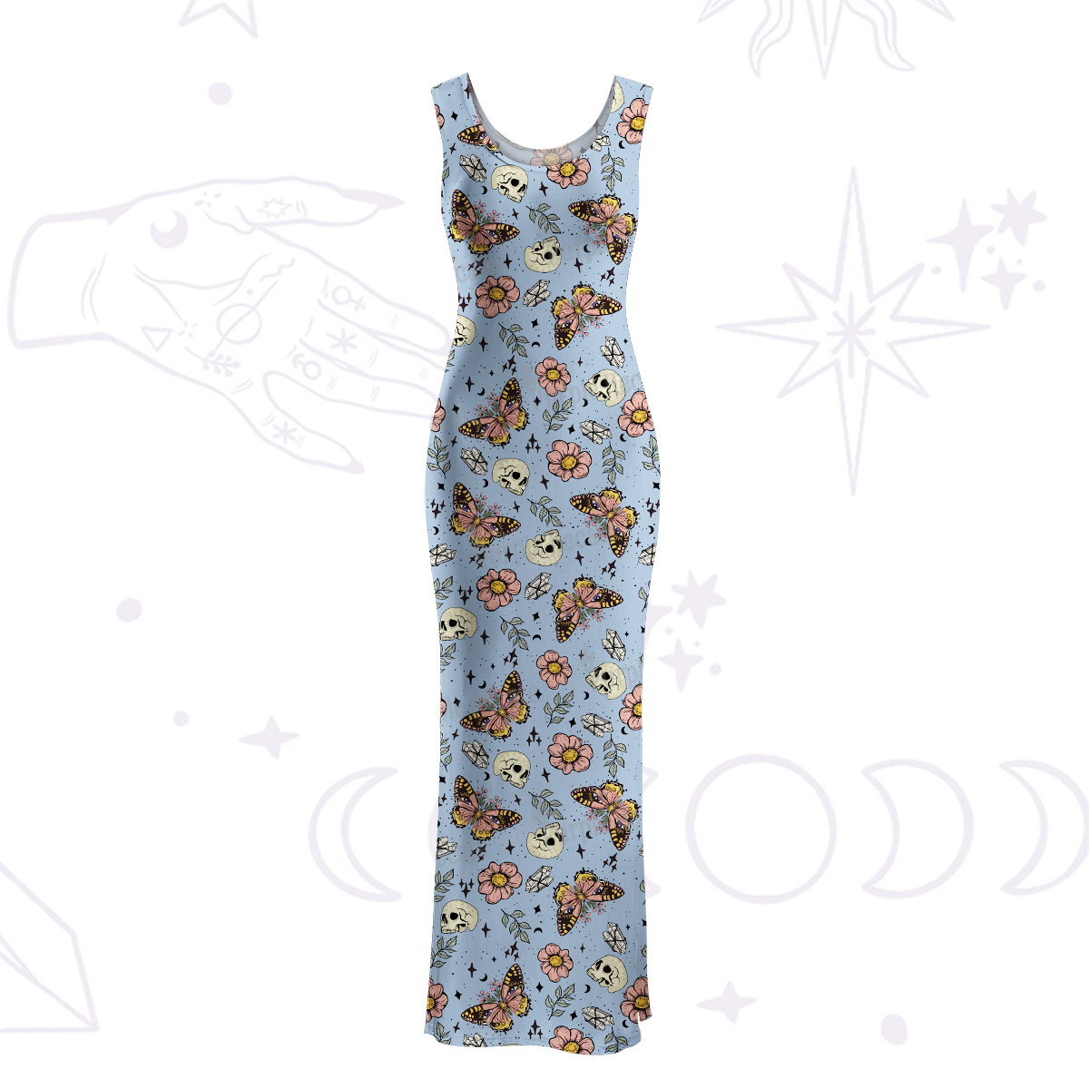 Purplehecate The Endings Won't End You Maxi Tank Beachwear Dress