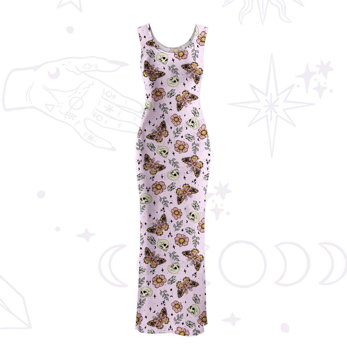 Purplehecate The Endings Won't End You Maxi Tank Beachwear Dress