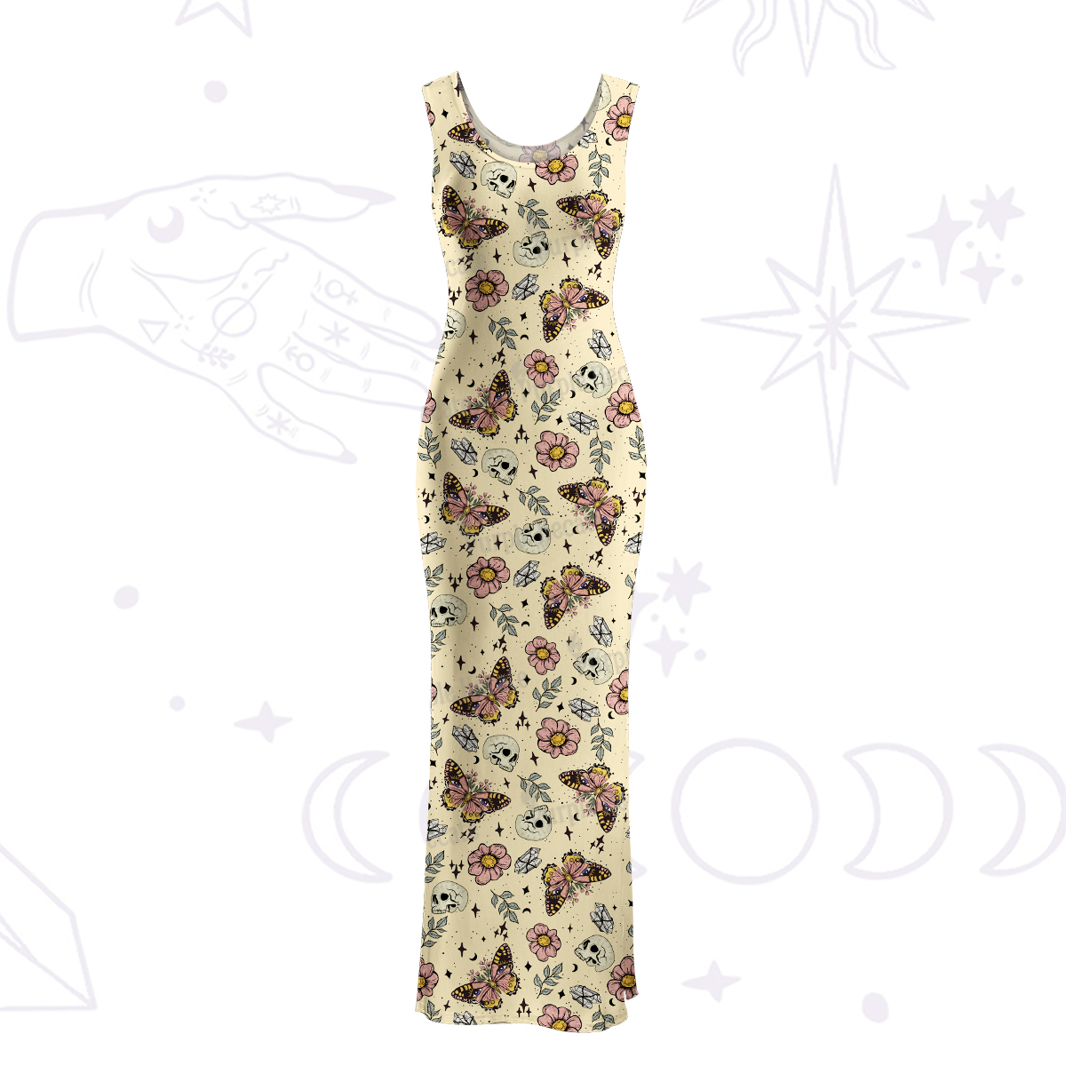 Purplehecate The Endings Won't End You Maxi Tank Beachwear Dress