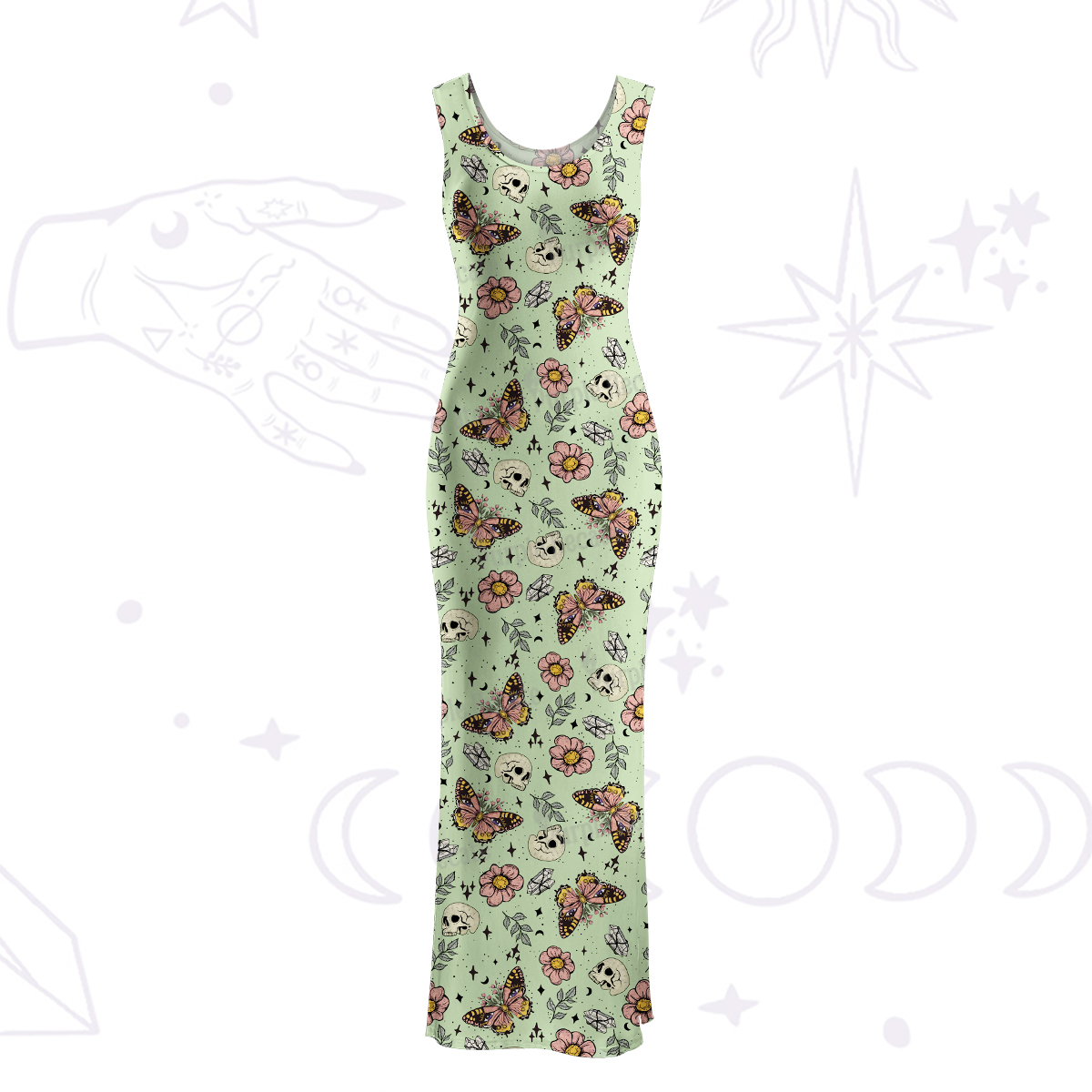 Purplehecate The Endings Won't End You Maxi Tank Beachwear Dress