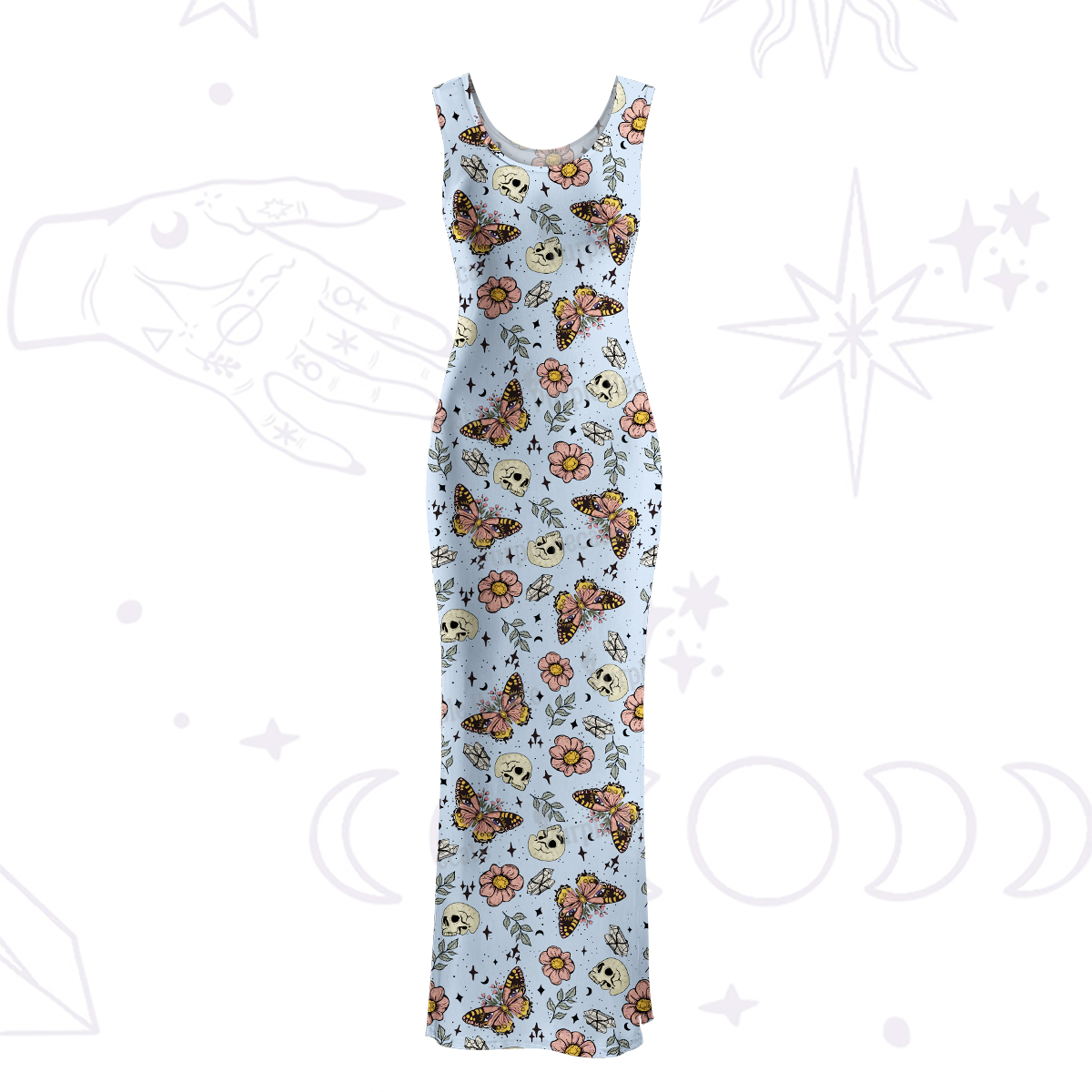 Purplehecate The Endings Won't End You Maxi Tank Beachwear Dress