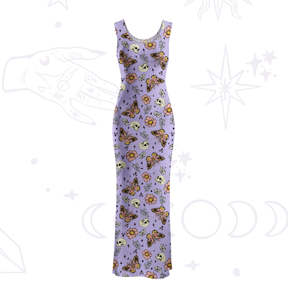 Purplehecate The Endings Won't End You Maxi Tank Beachwear Dress