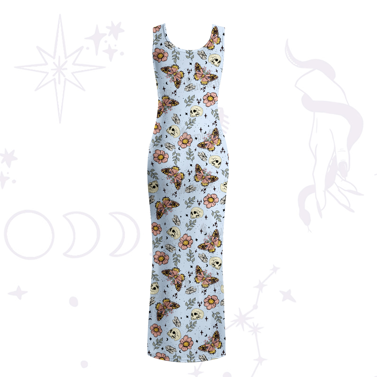 Purplehecate The Endings Won't End You Maxi Tank Beachwear Dress