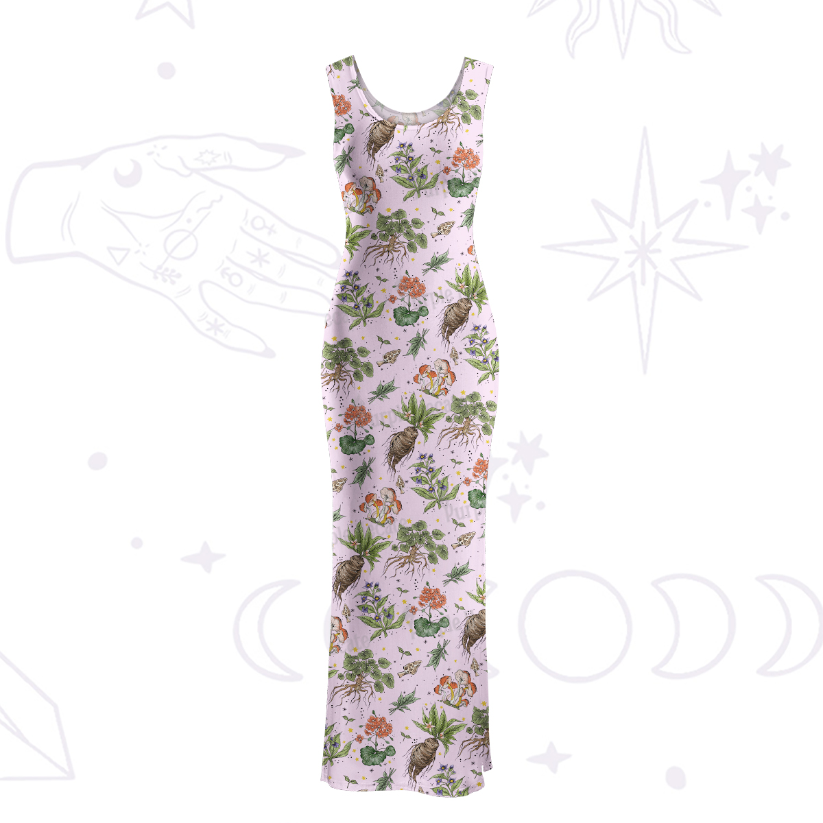 Purplehecate Magical Herbcraft Maxi Tank Beachwear Dress
