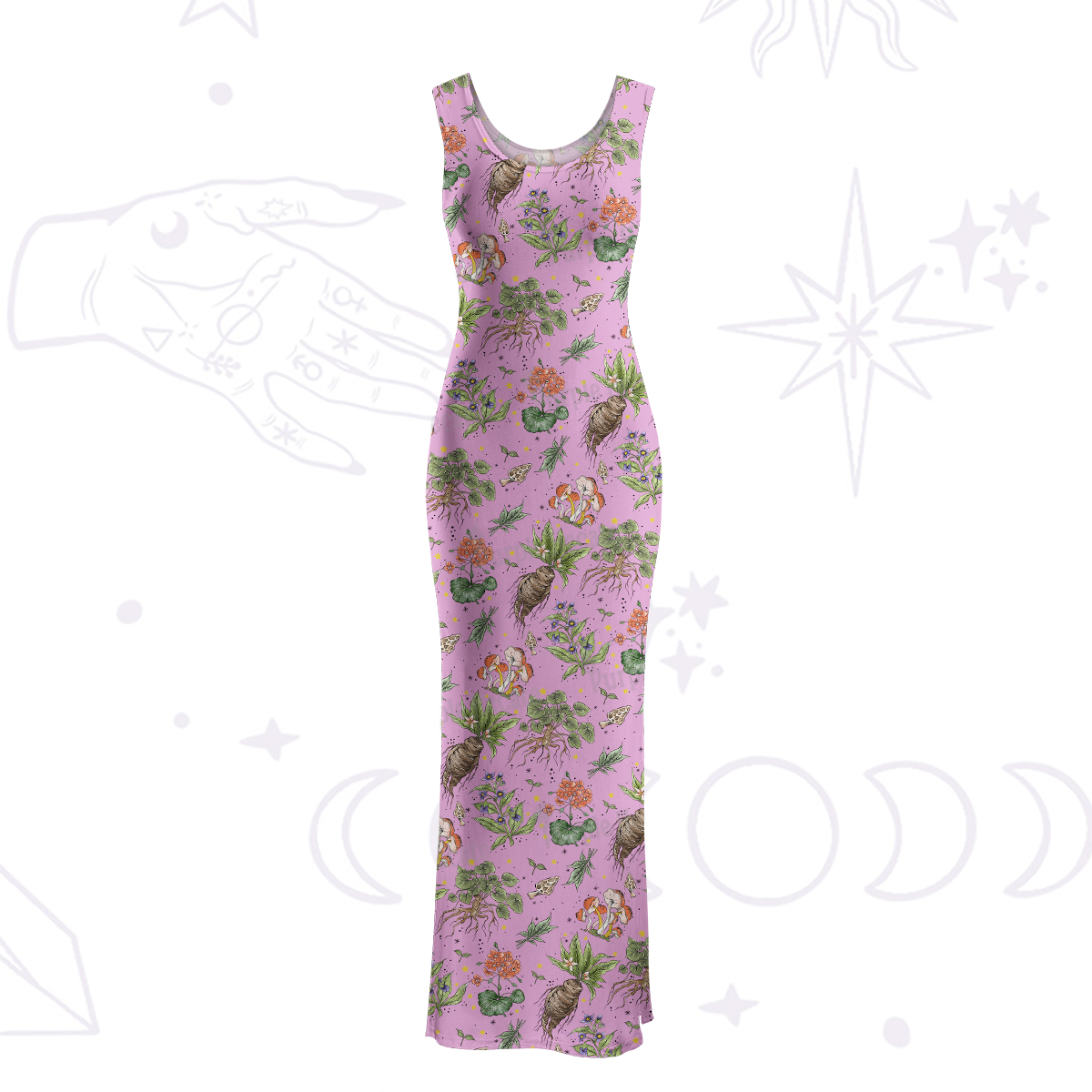 Purplehecate Magical Herbcraft Maxi Tank Beachwear Dress