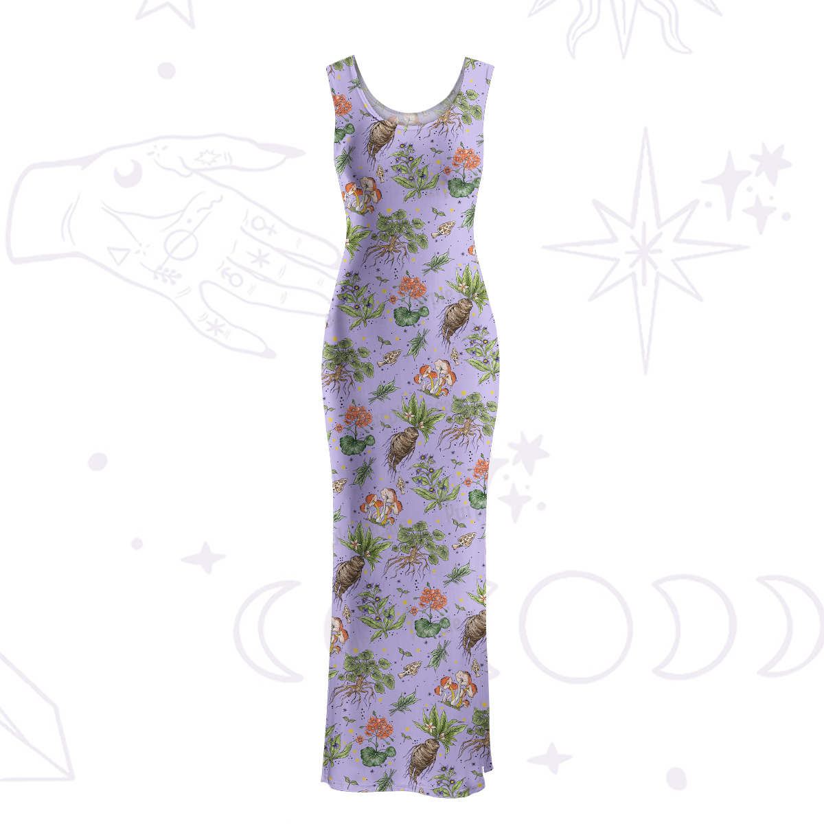 Purplehecate Magical Herbcraft Maxi Tank Beachwear Dress