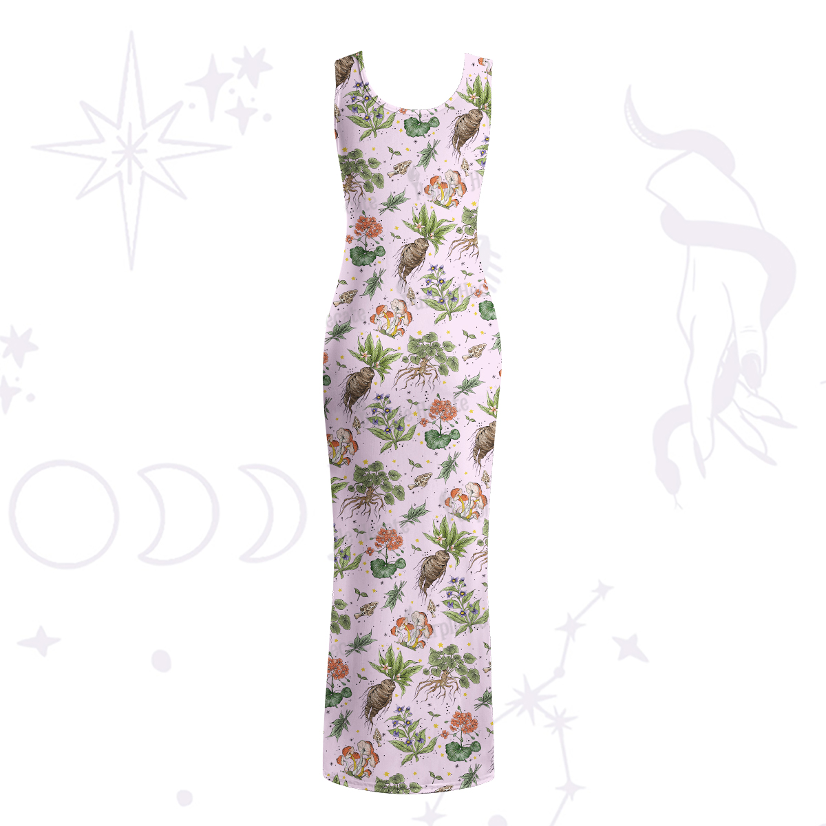 Purplehecate Magical Herbcraft Maxi Tank Beachwear Dress