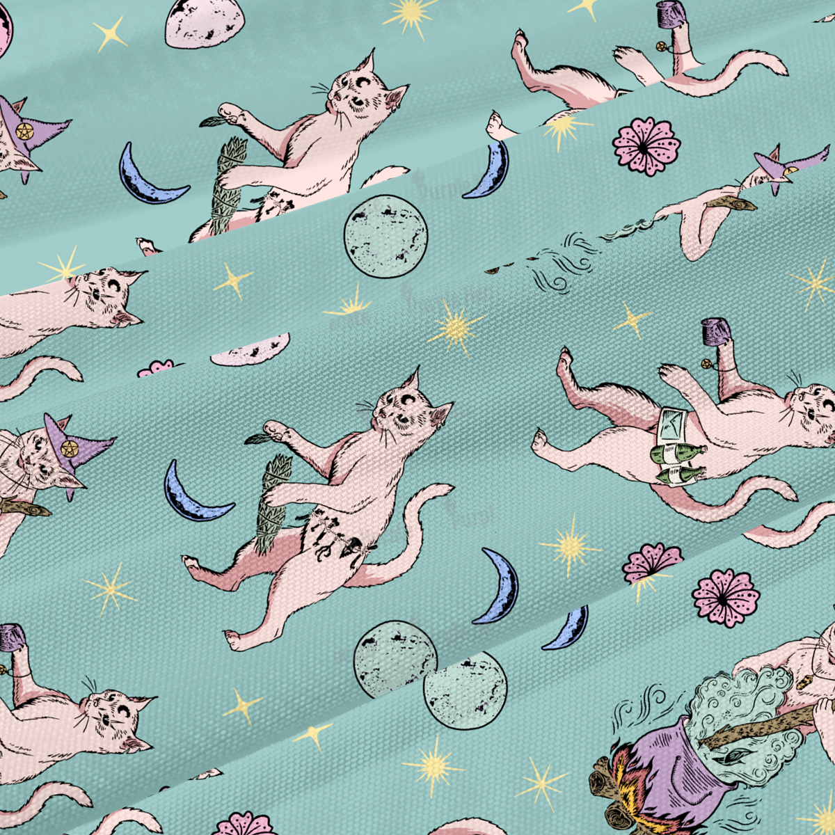 Purplehecate Cat Coven Maxi Tank Beachwear Dress