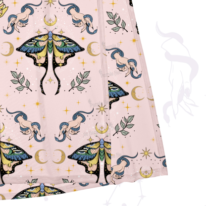 Purplehecate Mystical Moth Beachwear Maxi Tank Dress