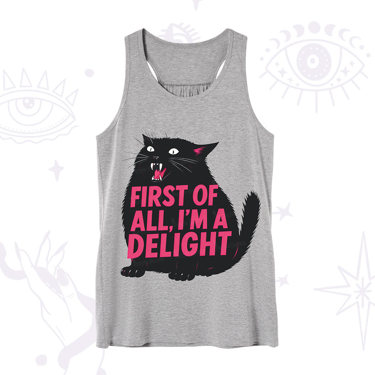 Purplehecate First Of All I'm A Delight Cat Tank