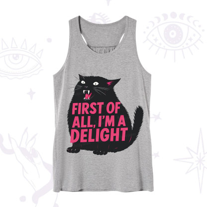 Purplehecate First Of All I'm A Delight Cat Tank