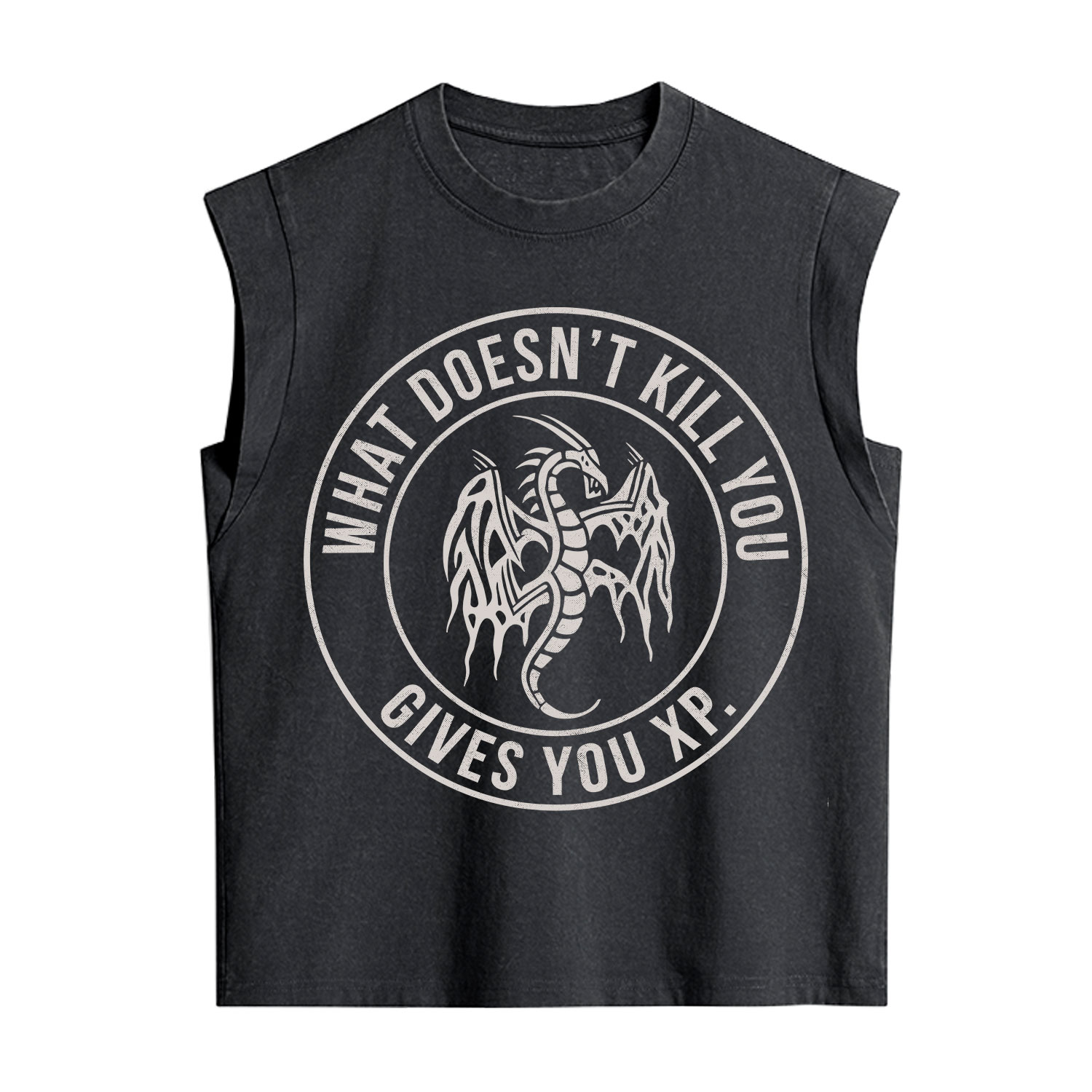Purplehecate What Doesn't Kill You Gives You XP Vintage Washed Tank