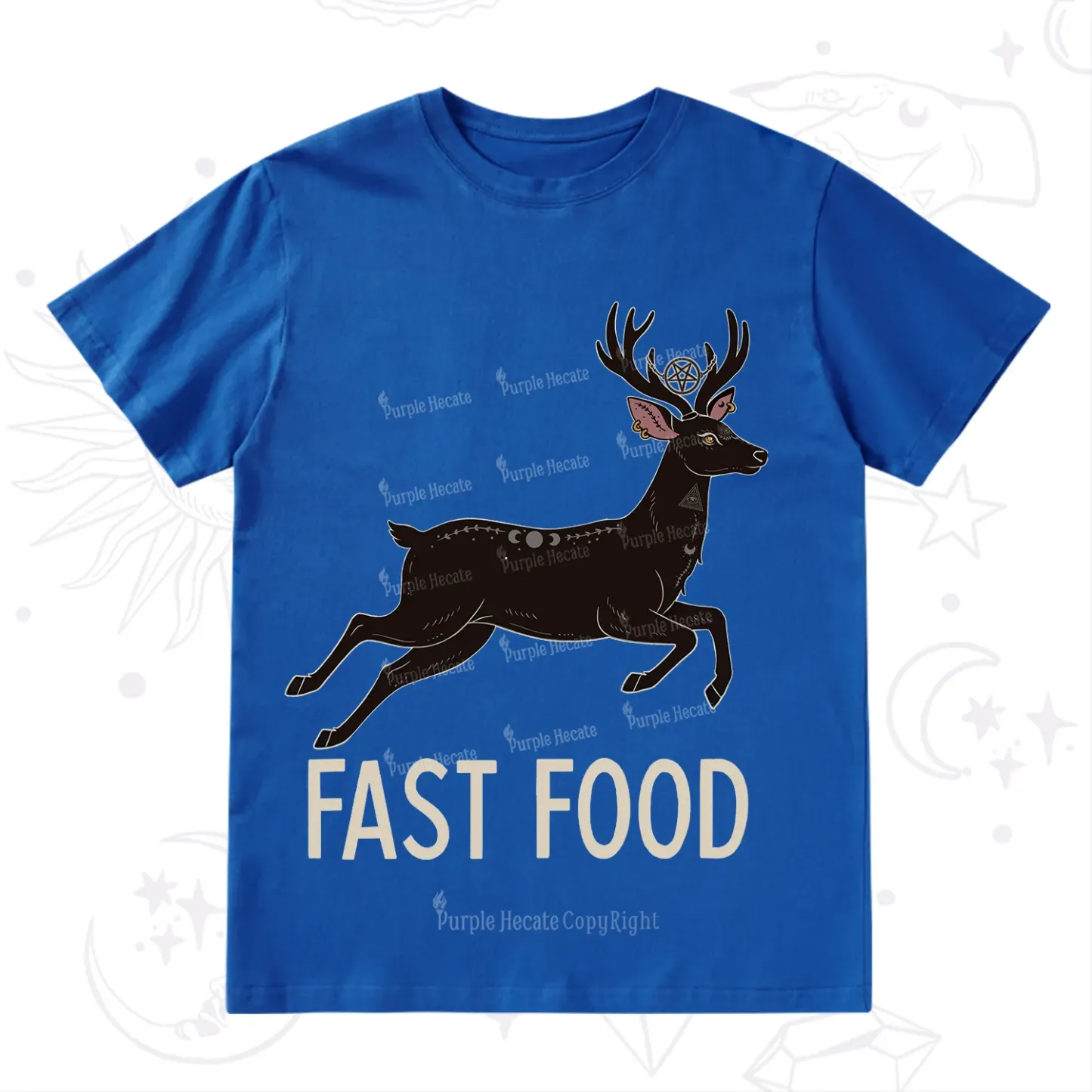 Purplehecate Fast Food Deer T-Shirt