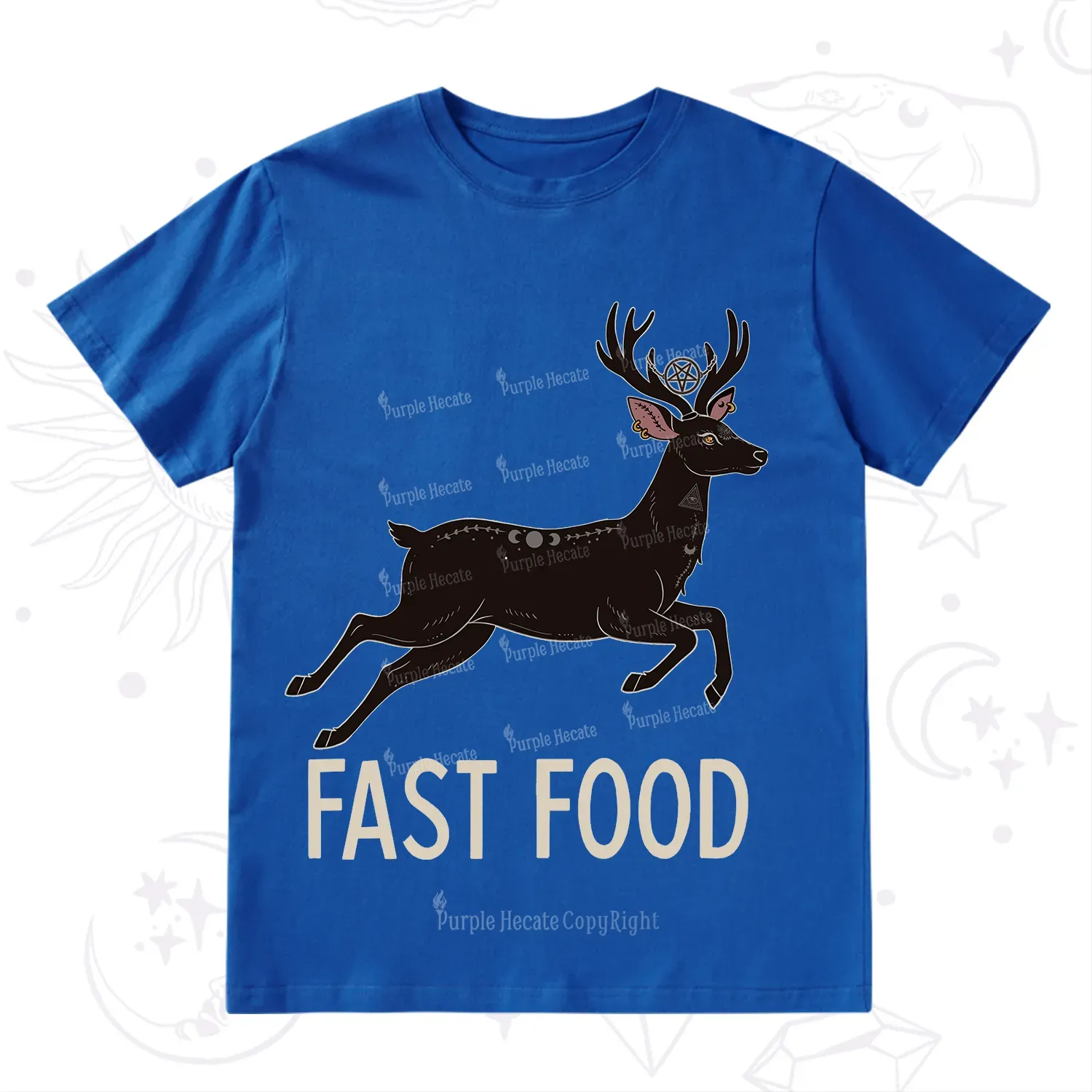 Purplehecate Fast Food Deer T-Shirt