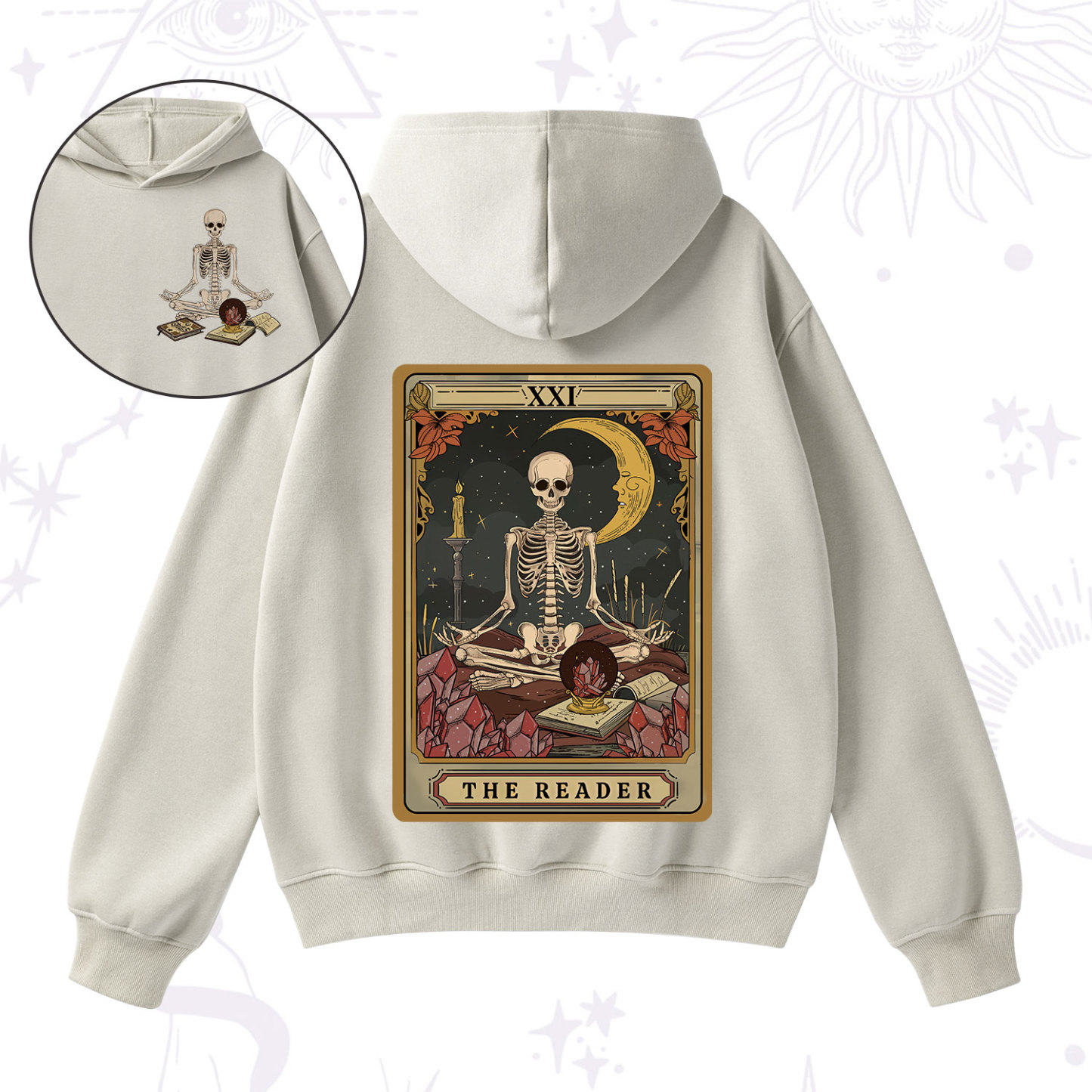 Purplehecate The Reader Tarot Fleece Hoodie Suit