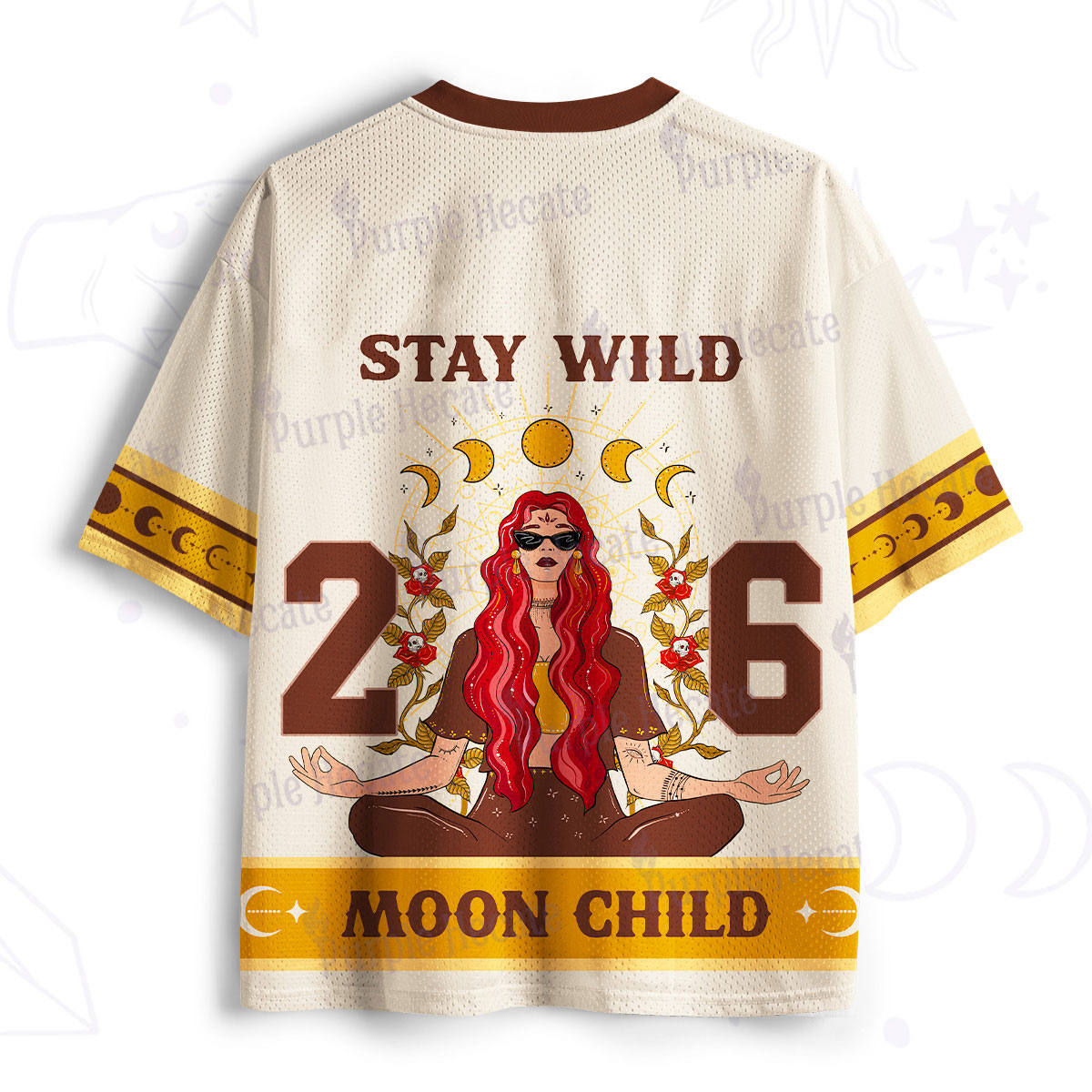 Purplehecate The Stay Wild Moon Child Oracle Card Mesh Jersey