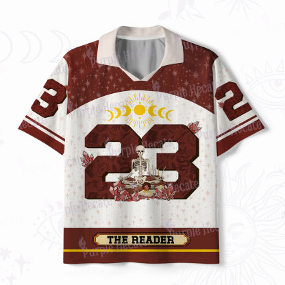 Purplehecate The Reader Guided by the Moon Polo Collar Unisex Jersey