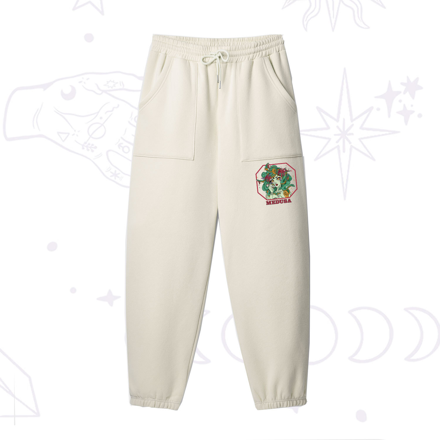 Purplehecate The Greek Goddess Medusa Fleece Sweatpants