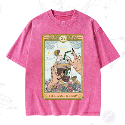 Purplehecate The Last Straw Tarot Washed T-Shirt