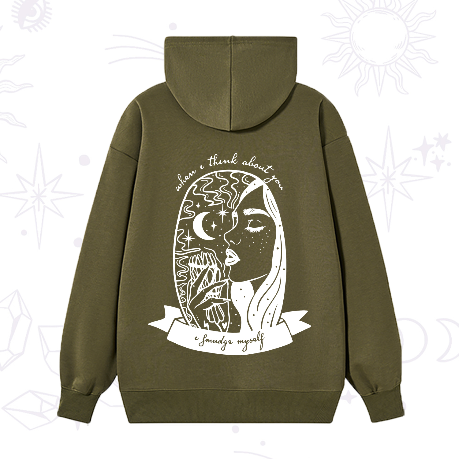 Purplehecate When I Think About You I Smudge Myself Hoodie