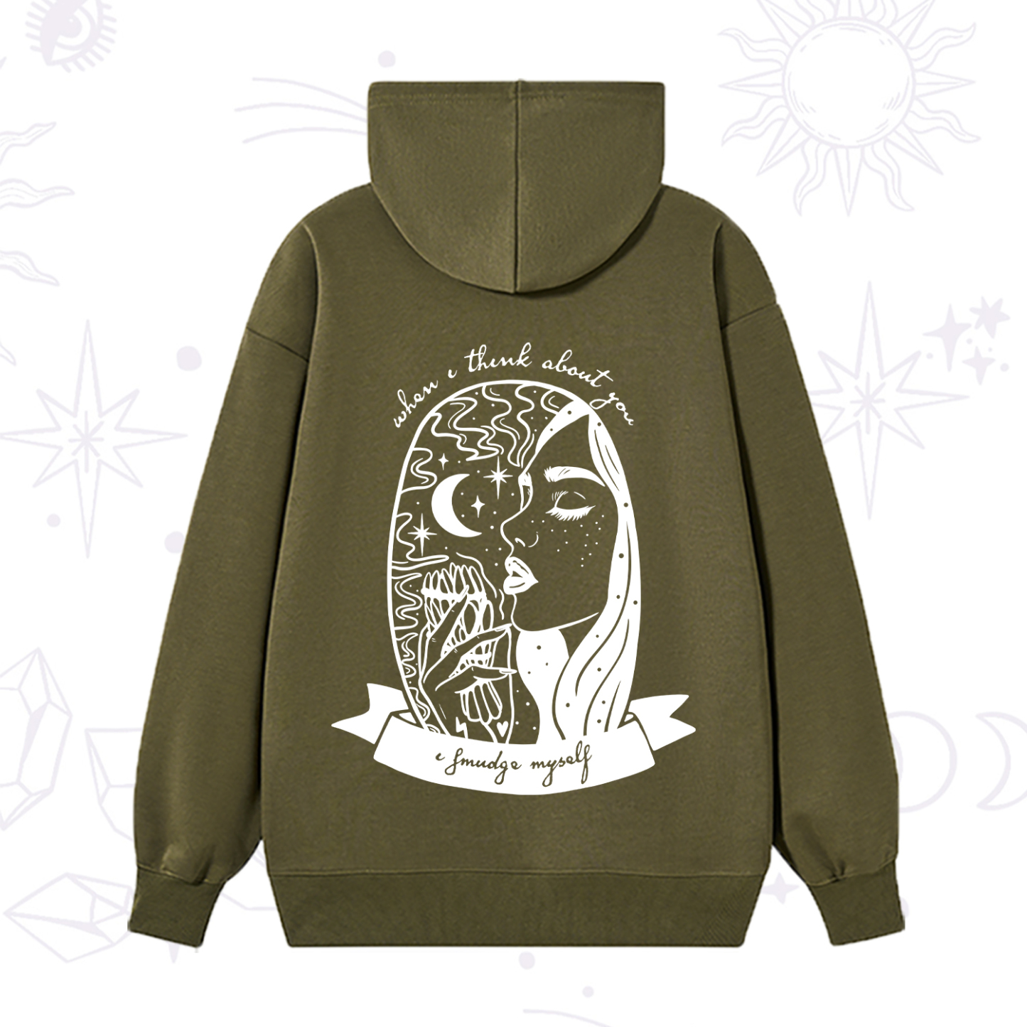 Purplehecate When I Think About You I Smudge Myself Hoodie