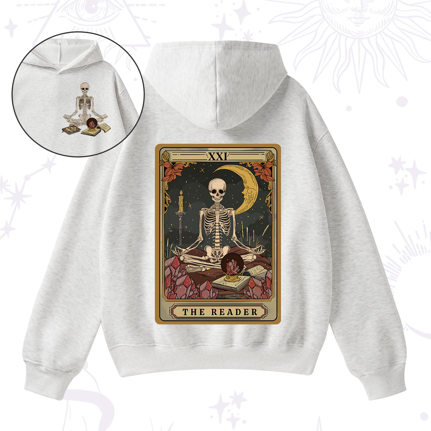 Purplehecate The Reader Tarot Fleece Hoodie Suit