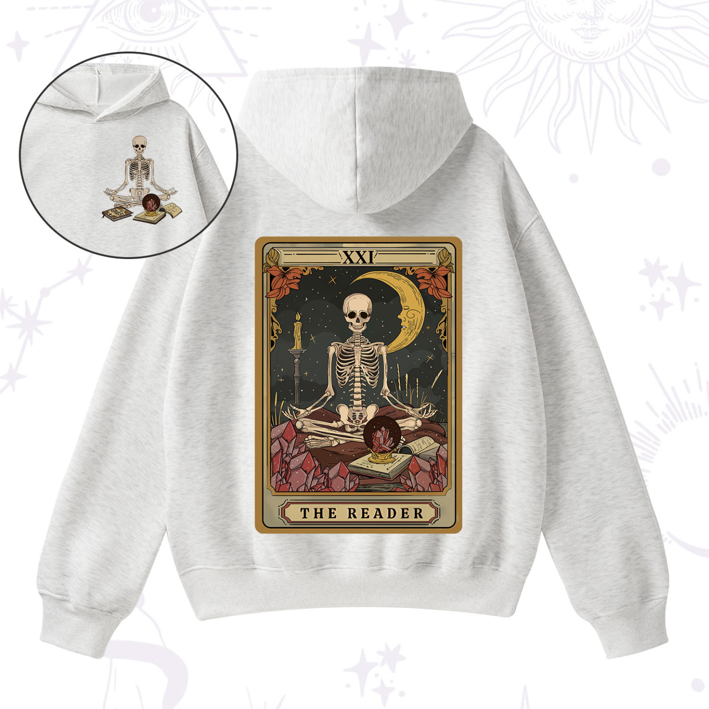 Purplehecate The Reader Tarot Fleece Hoodie Suit