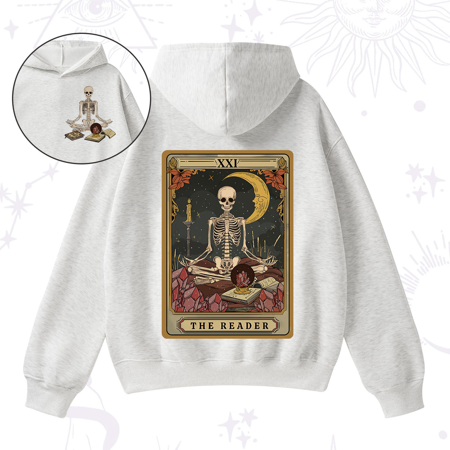 Purplehecate The Reader Tarot Fleece Hoodie Suit