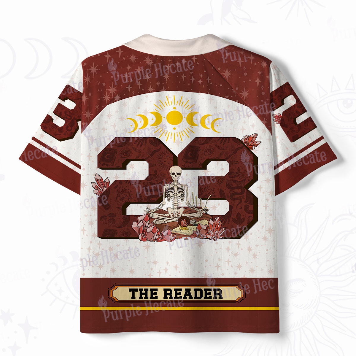 Purplehecate The Reader Guided by the Moon Polo Collar Unisex Jersey