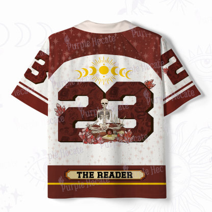 Purplehecate The Reader Guided by the Moon Polo Collar Unisex Jersey
